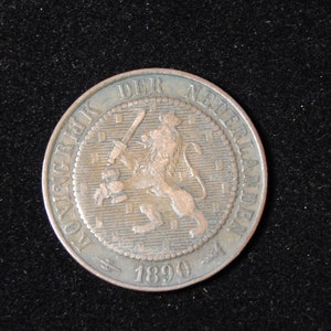 1880  Netherlands 2.5 cent coin