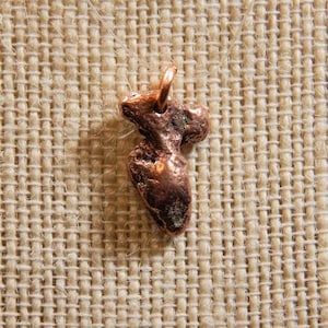 michigan copper nugget pendant #E