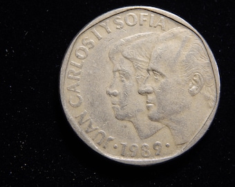 スペインのコイン50枚：スペイン・ペセタ通貨コレクション（1940-2001