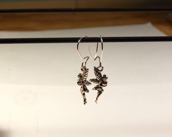 Pendientes colgantes de hada - Joyería divertida color cromo