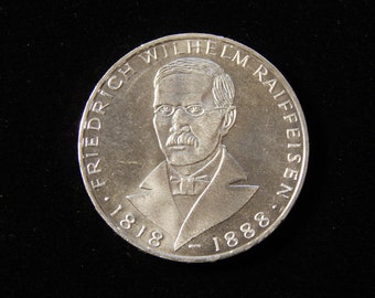 1968 J german 5 mark silver coin #B