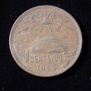 1969 mexico 20 centavos