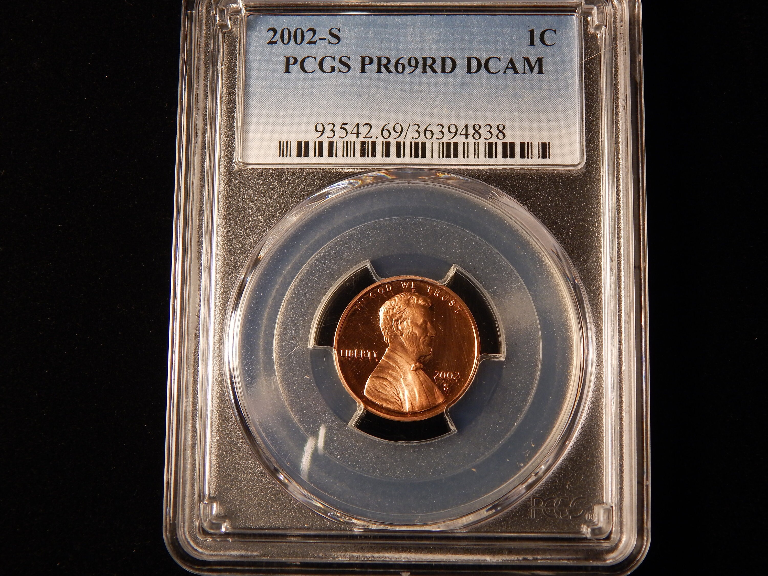 PCGS Proof 2002 S Proof LINCOLN Cent Penny PR69 DCAM USA Mint PRICE GUIDE-$15 *! 