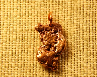 michigan copper nugget pendant #U-1