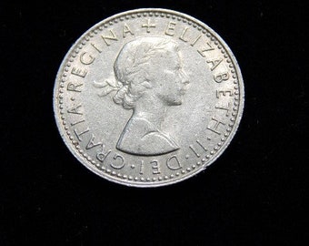 1965 brittish six pence