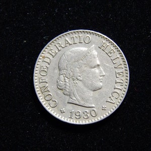 1930 Switzerland 10 rappen