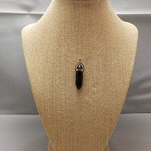 Colgante de cristal de obsidiana