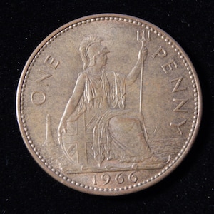 1966 great britain one penny