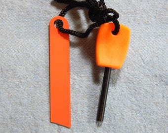 flint and steel mini emergency fire starter
