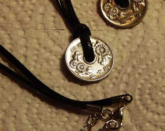50 yen coin necklace 24 inch