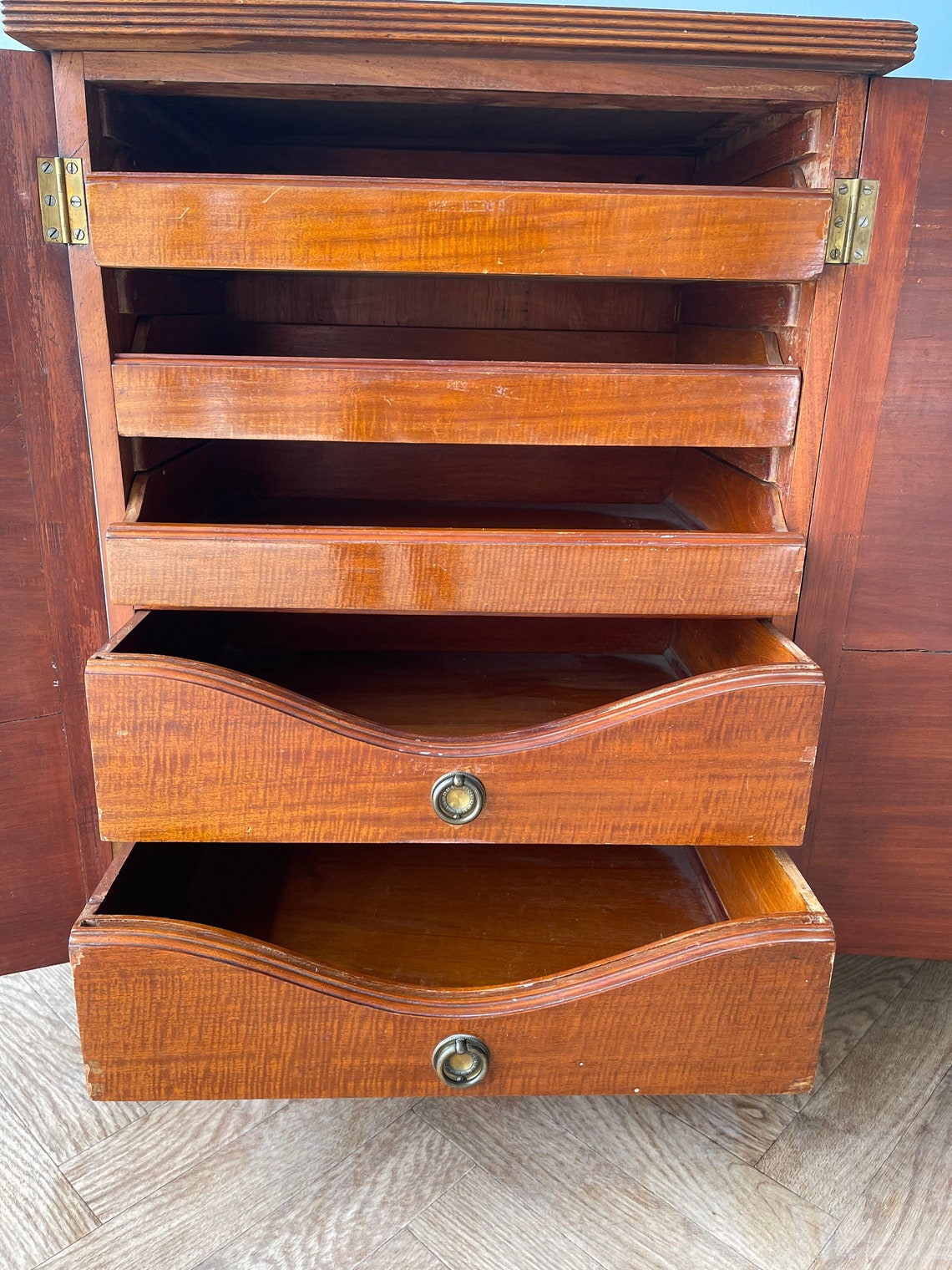 Vintage Mid Century HABERDASHERY Plans Drawers Trays Etsy UK