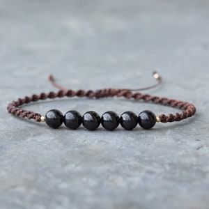 Beaded Black Tourmaline Bracelet