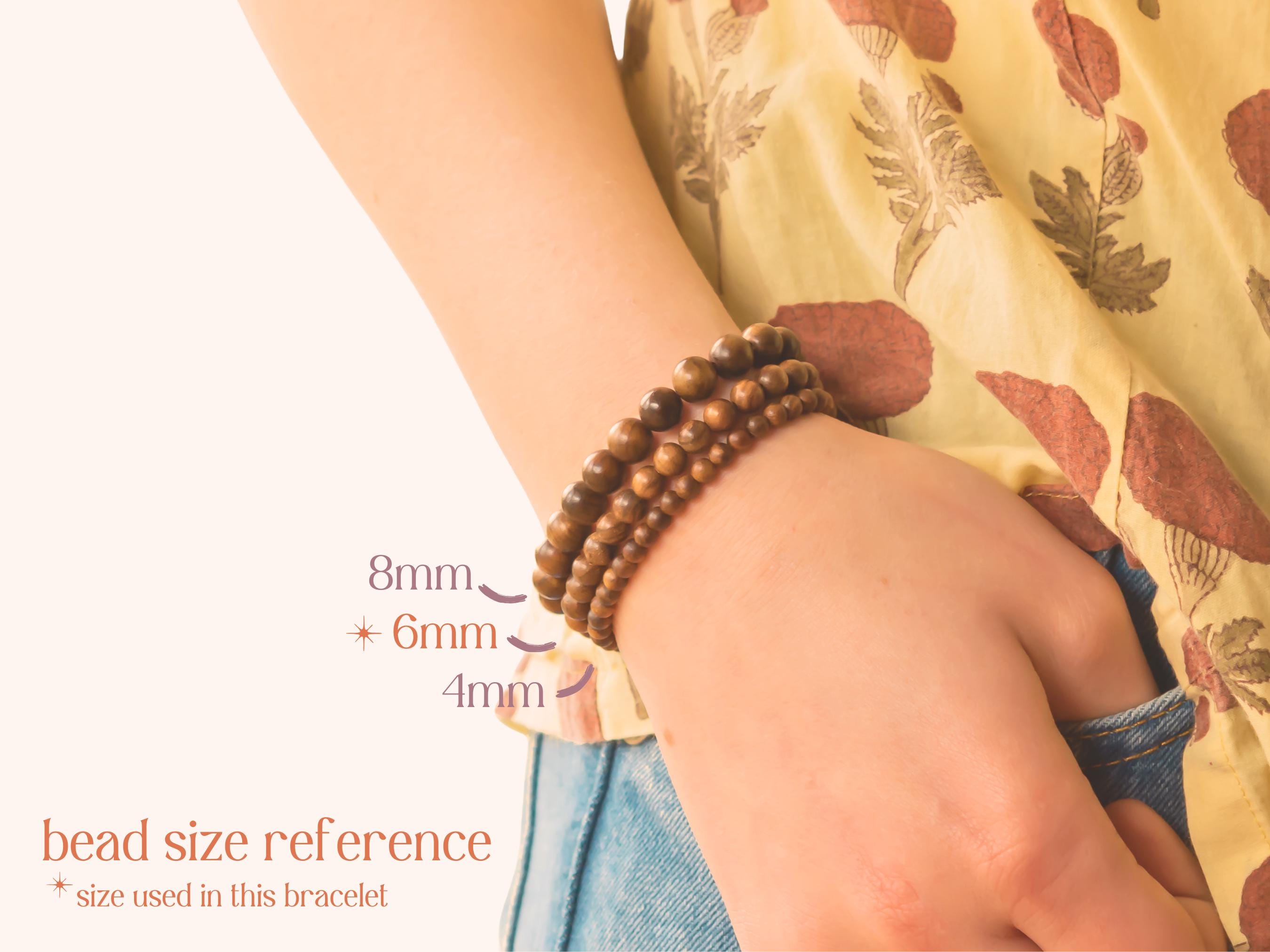 5 Perlenarmbänder Im Set – Mehrlagig, Elastisch, Mit Lebensbaum-Motiv Aus Holz & Legierung, Für Damen & Herren