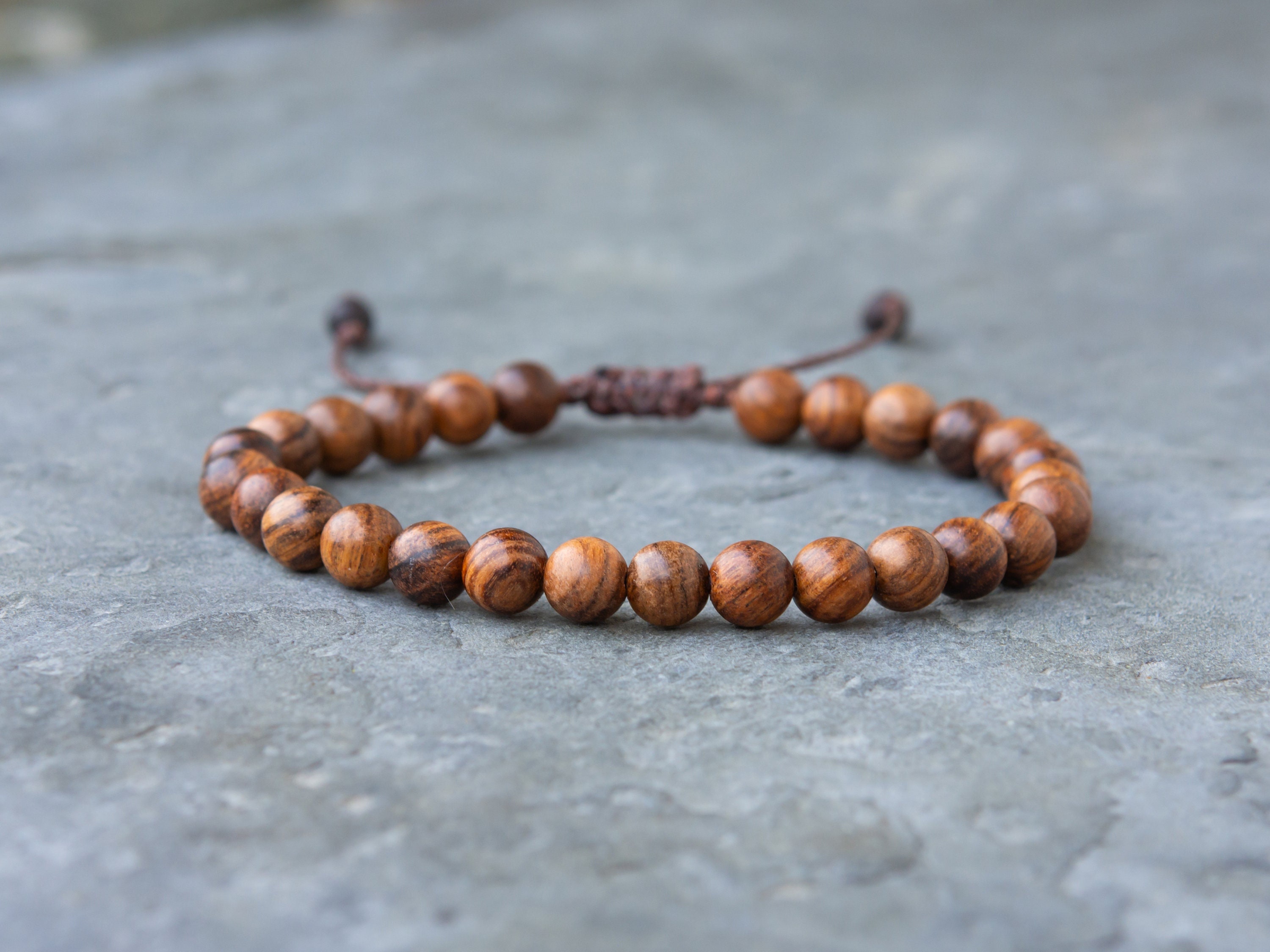 ナチュラルウッド ビーズブレスレット メンズウッドビーズブレスレット、木製ビーズブレスレット、ヨガ