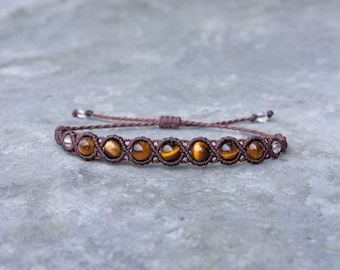 Handmade Tiger’s Eye Bracelet – Grounding Crystal Jewellery Gift