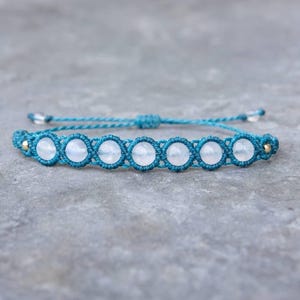 Handmade Moonstone Bracelet – Boho Gemstone Jewellery, Healing Crystal Gift