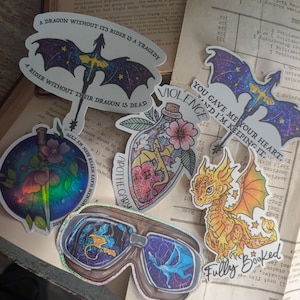 Vierter Flügel Sticker Pack
