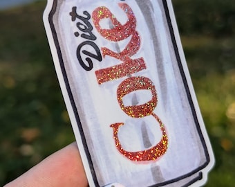 Pegatina brillante de Coca-Cola Light