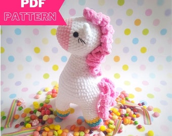 MUSTER Candy das Pony häkeln, Kawaii, Amigurumi, Häkeln, Maskottchen