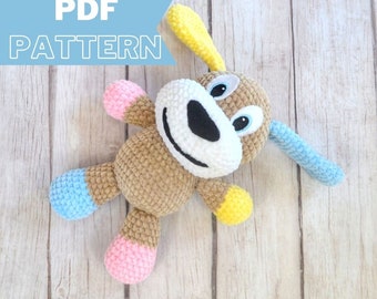 PATTERN smiley crochet DOG  cute kawai PDF