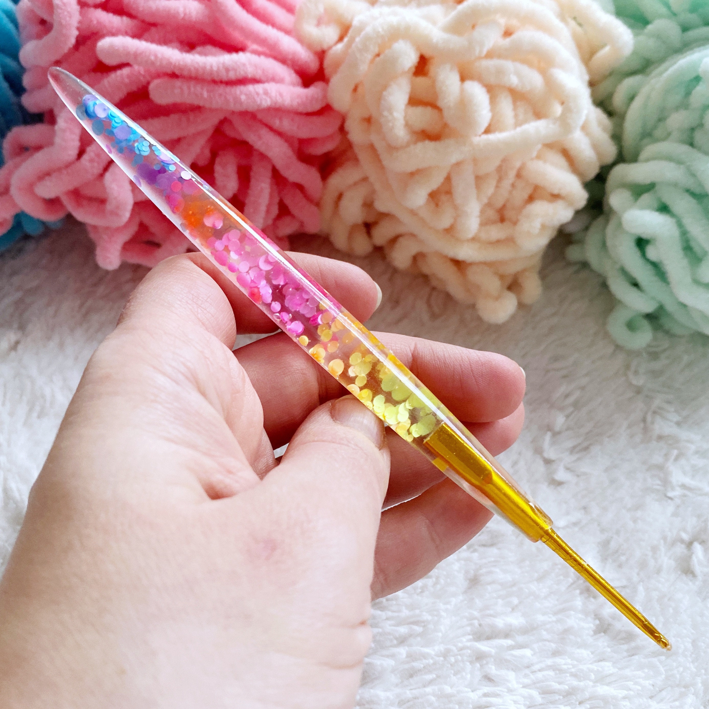 2,25 Mm Resin Crochet Hook Confetti 