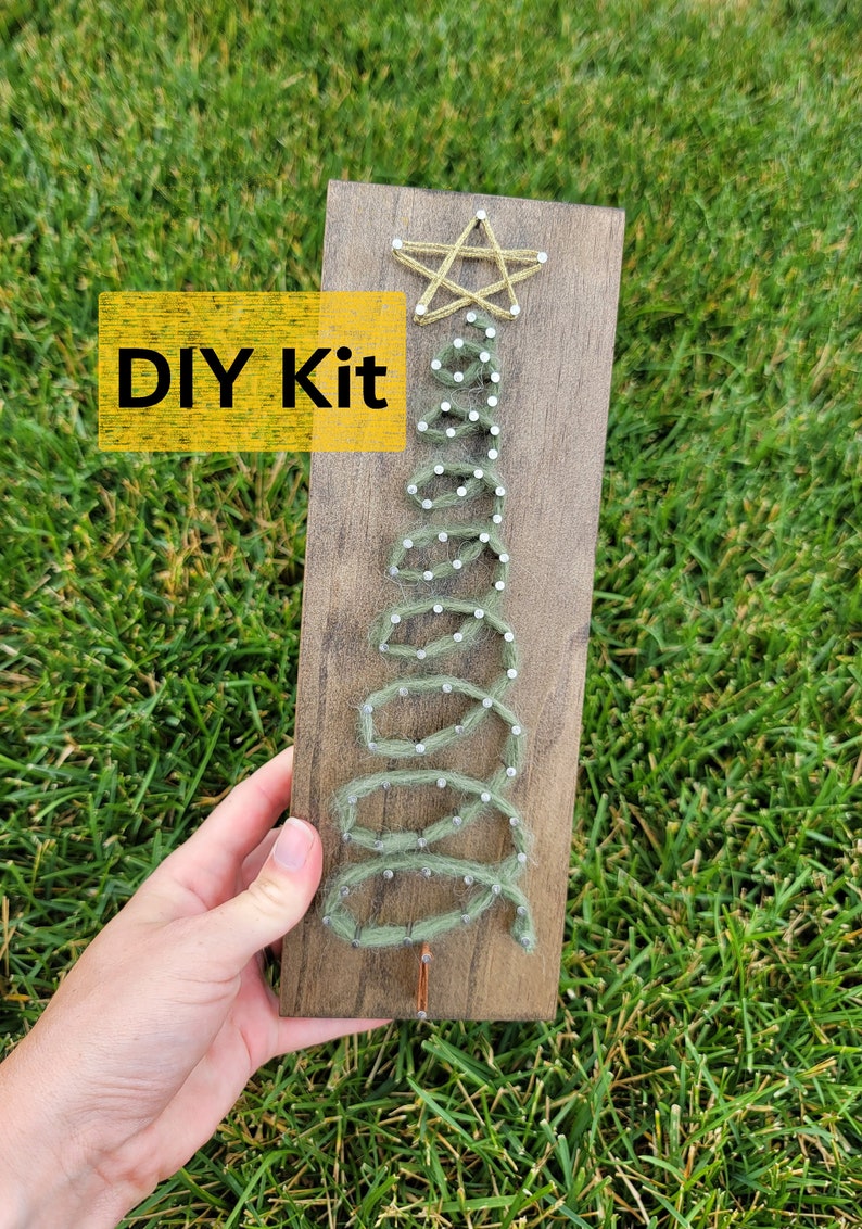 DIY Kit Christmas Tree String Art Kit DIY String Art Kit Etsy