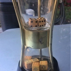 Large Very Unusual Bakelite Poker Dice Set Shaker created by Wide Range Industries with Free Shipping