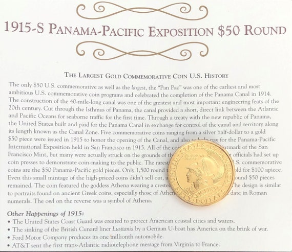 America's Rarest; 1915-S Panama Pacific Exposition (owl & Helmeted