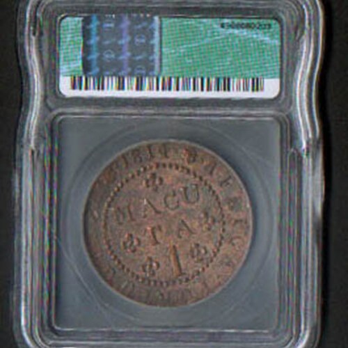 1814 Portugal Angola buy Macuta Coin Slabbed