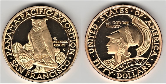 America's Rarest; 1915-S Panama Pacific Exposition (owl & Helmeted