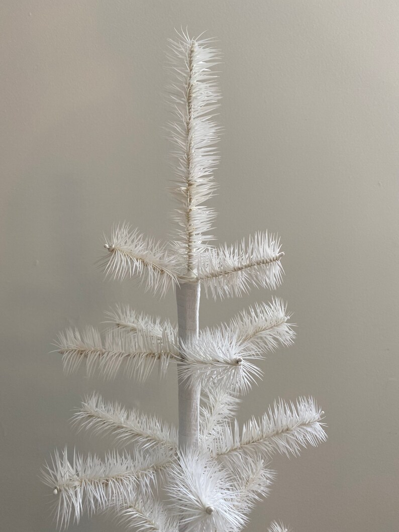 52 Authentic White Christmas German Goose Feather Tree Etsy