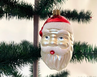 German Santa Head Ornament