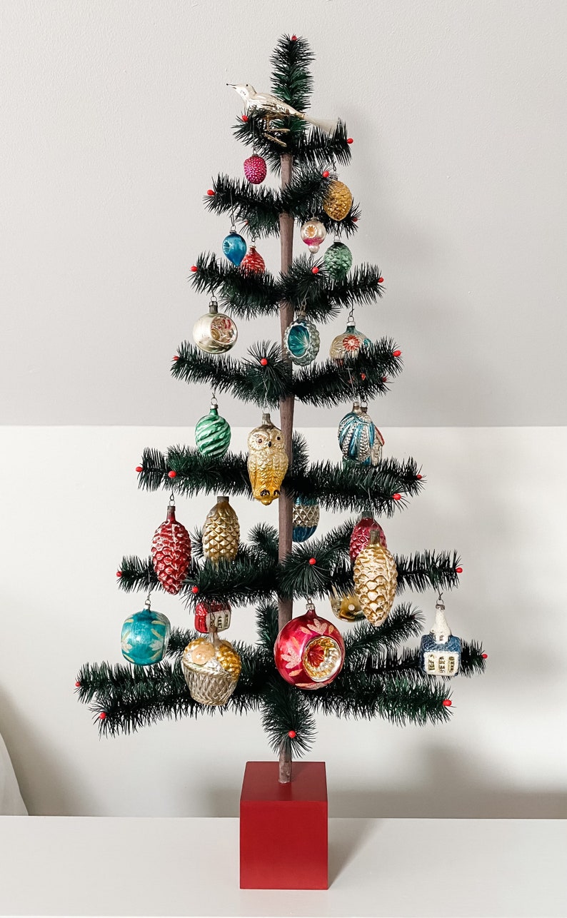 34 Authentic Christmas Goose Feather Tree Etsy