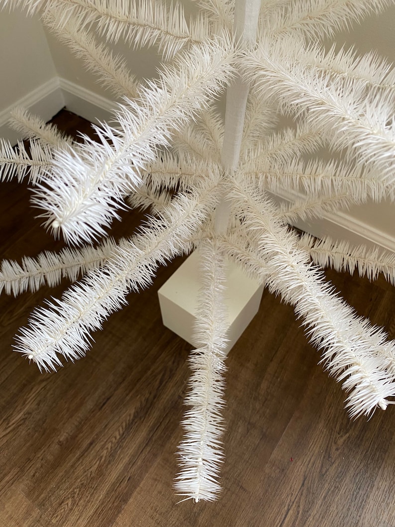 52 Authentic White Christmas German Goose Feather Tree Etsy