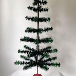 34” Two Toned Authentic Goose Feather Tree