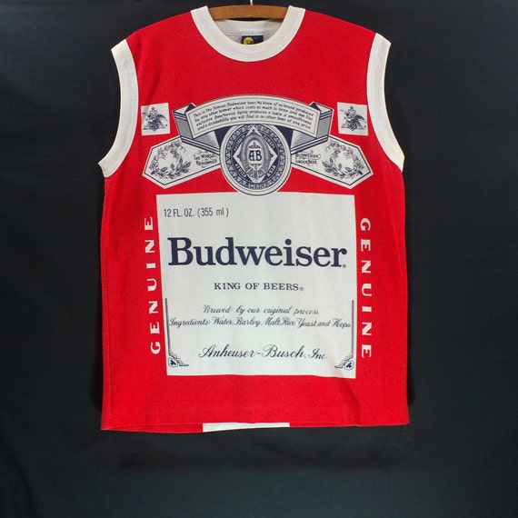 1981,  Budweiser Genuine King of Beers, size L, on