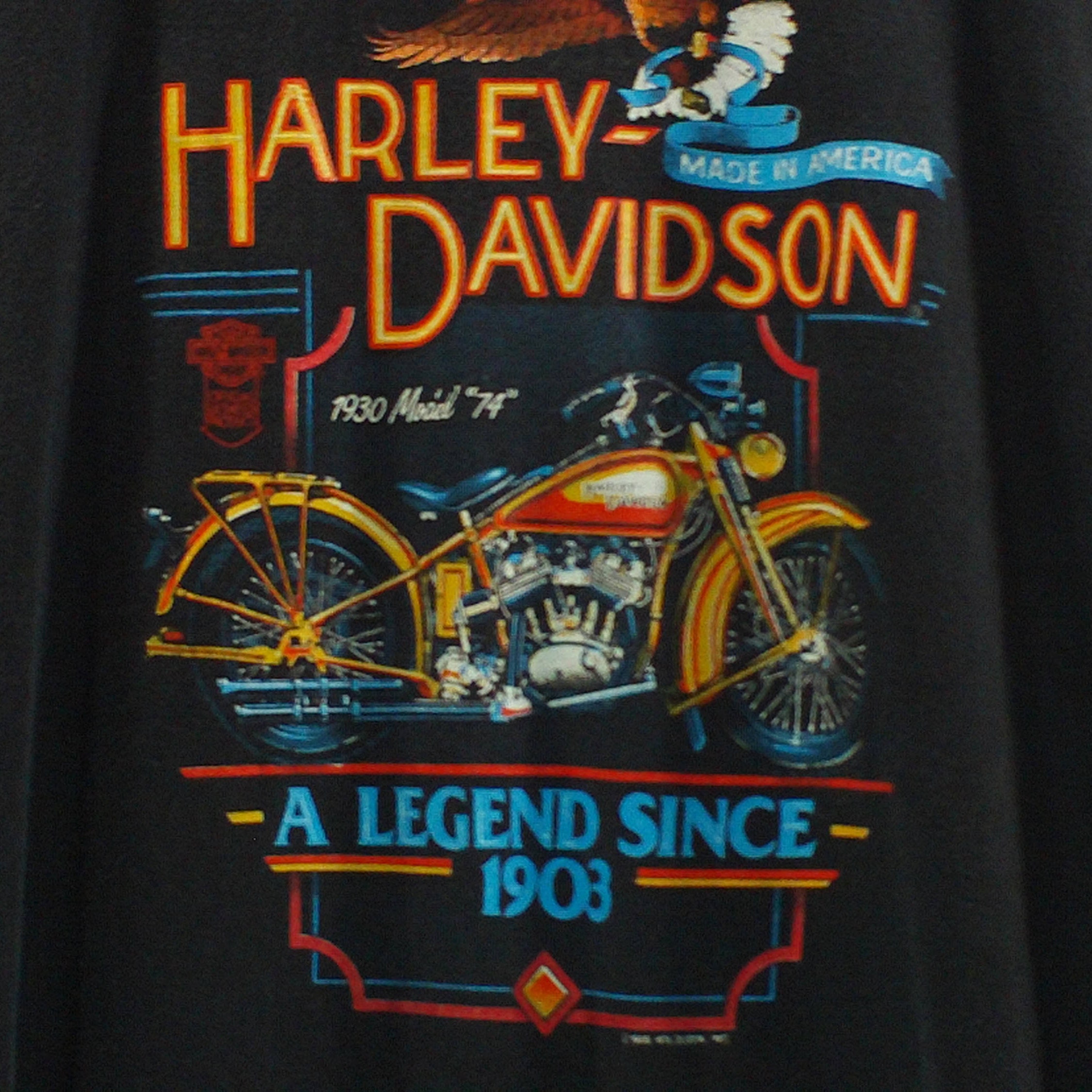 1982 English's Harley-davidson, T-shirt, Like New, North