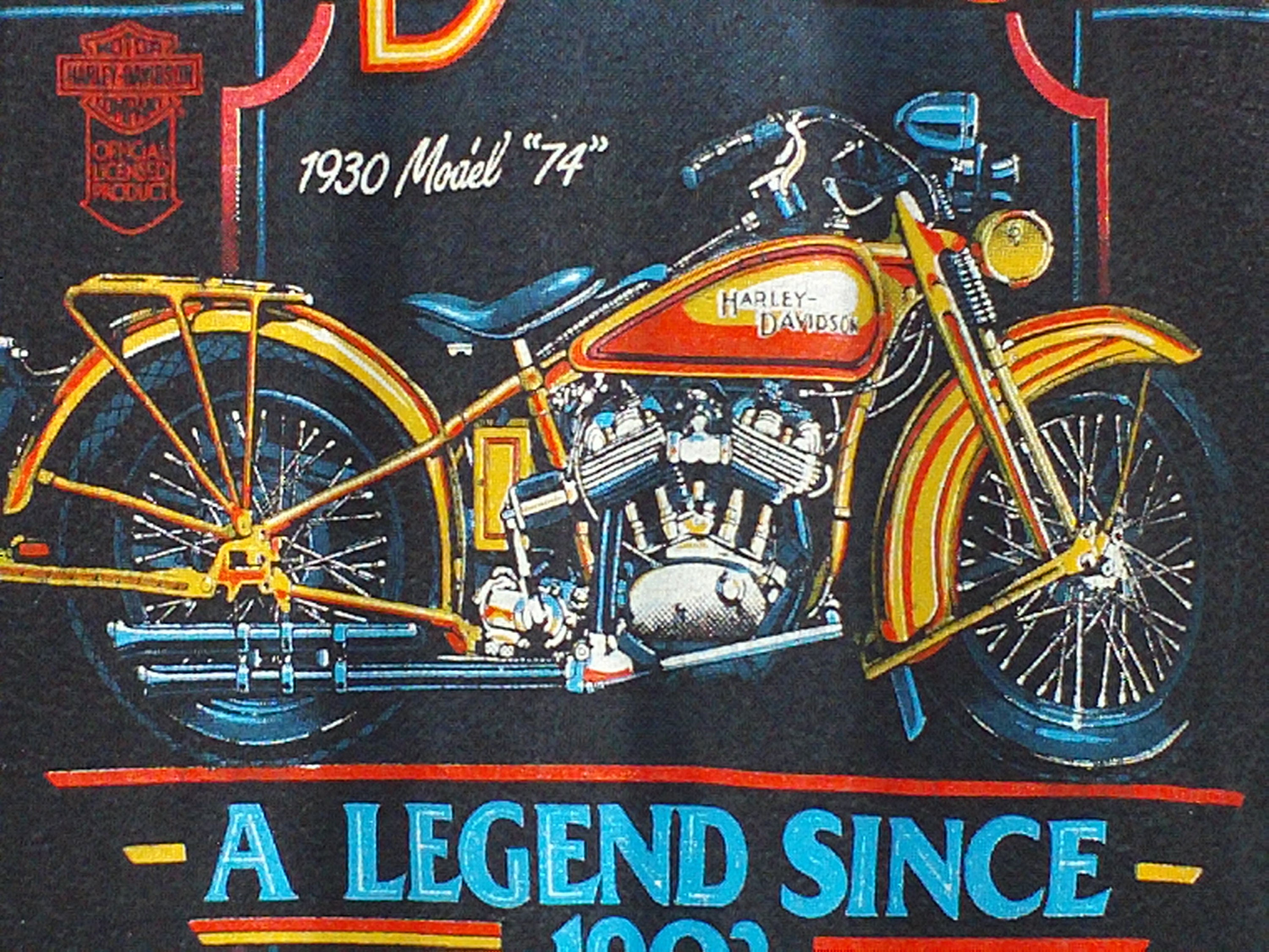1982 English's Harley-davidson, T-shirt, Like New, North
