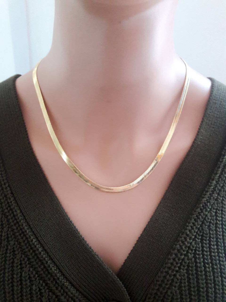 gold plated snake chain 
