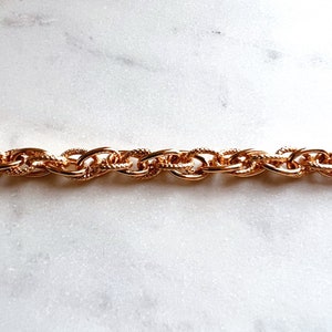 Interlaced Chain Bracelet, Large Link Chain Bracelet, Gold Bold Chain ...