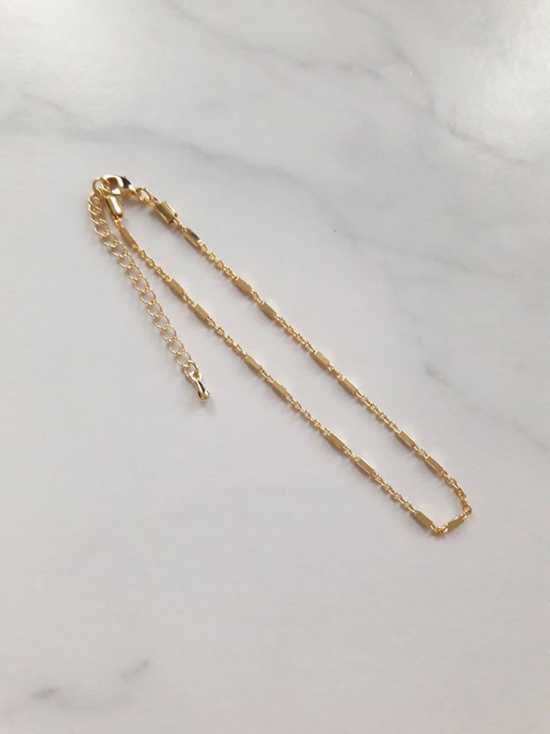 16K Gold Plated Anklet,gold chain anklet,dainty gold anklet,delicate chain anklet,gold ankle bracelet,simple anklet,modern anklet,gift idea