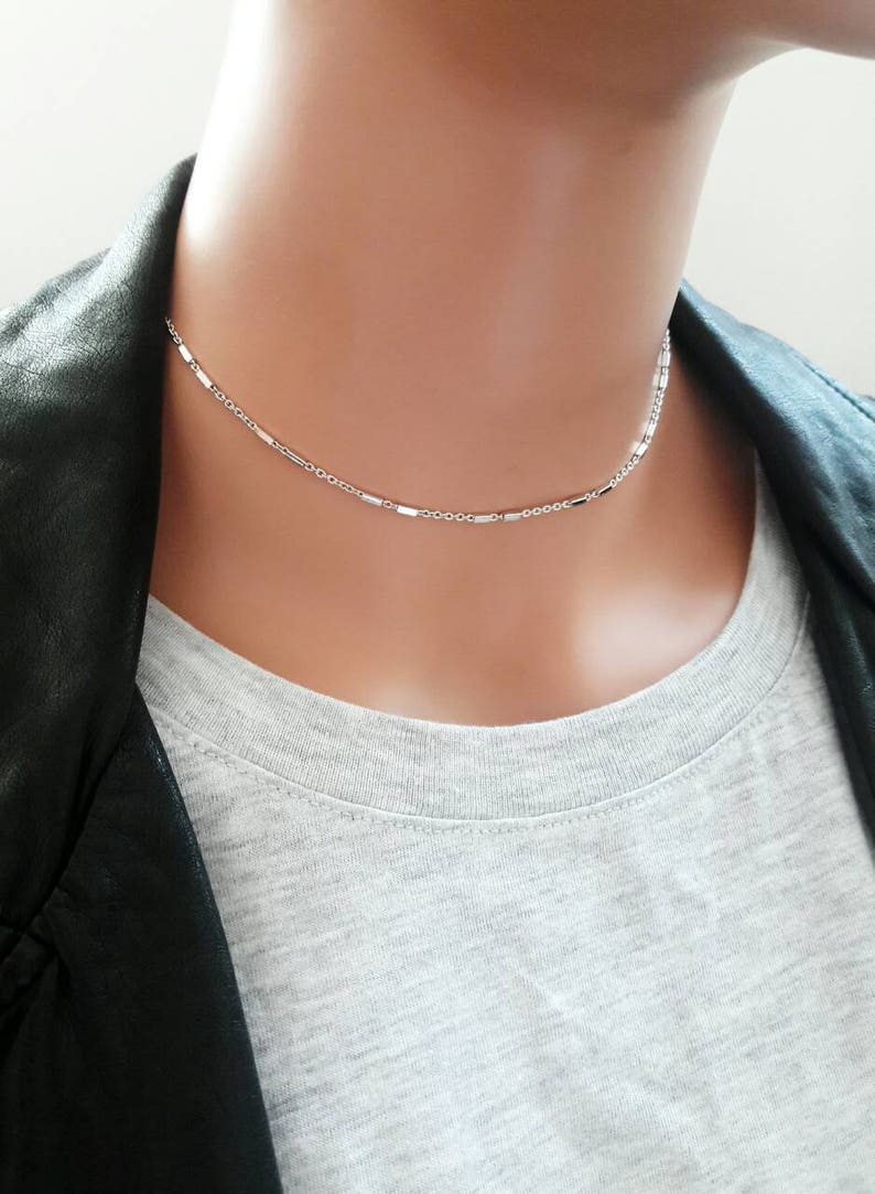 Dainty Gold Chain Choker Necklace Gold Delicate Chain Necklace Simple Necklace Everyday Necklace Gold Necklace For Women Gift For girlfriend image 7