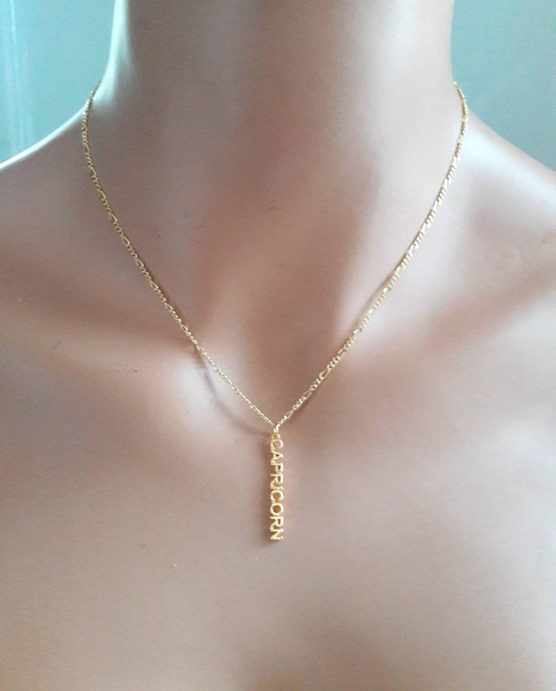 Gold Zodiac Necklaces Gold Chain Necklace Horoscope Necklace Star Sign Necklace Gift Idea Personalized Gift Astrology Jewelry Gold Choker image 5