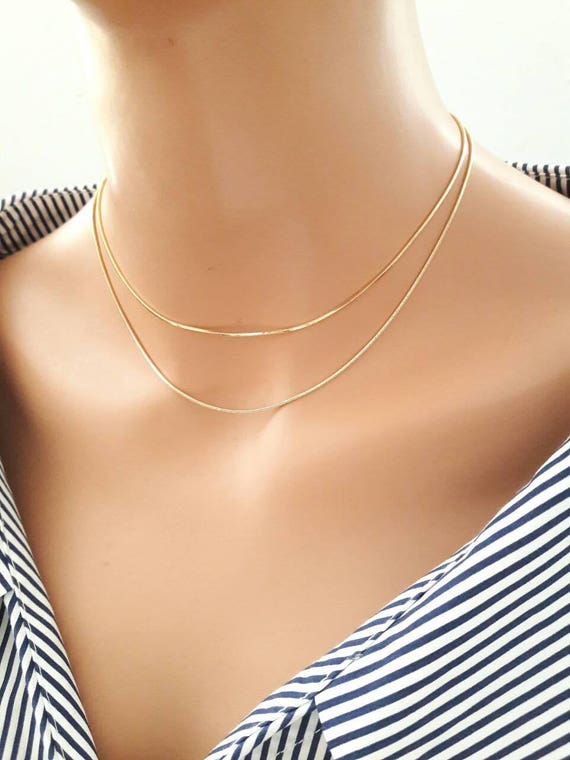 Snake chain choker on sale necklace