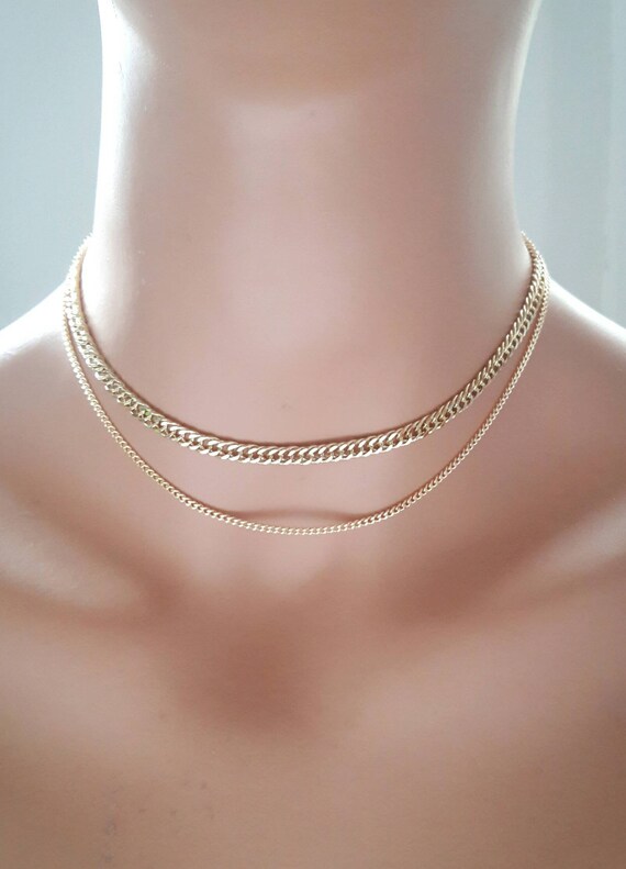collier ras de cou chaine or collier ras de cou chaine or