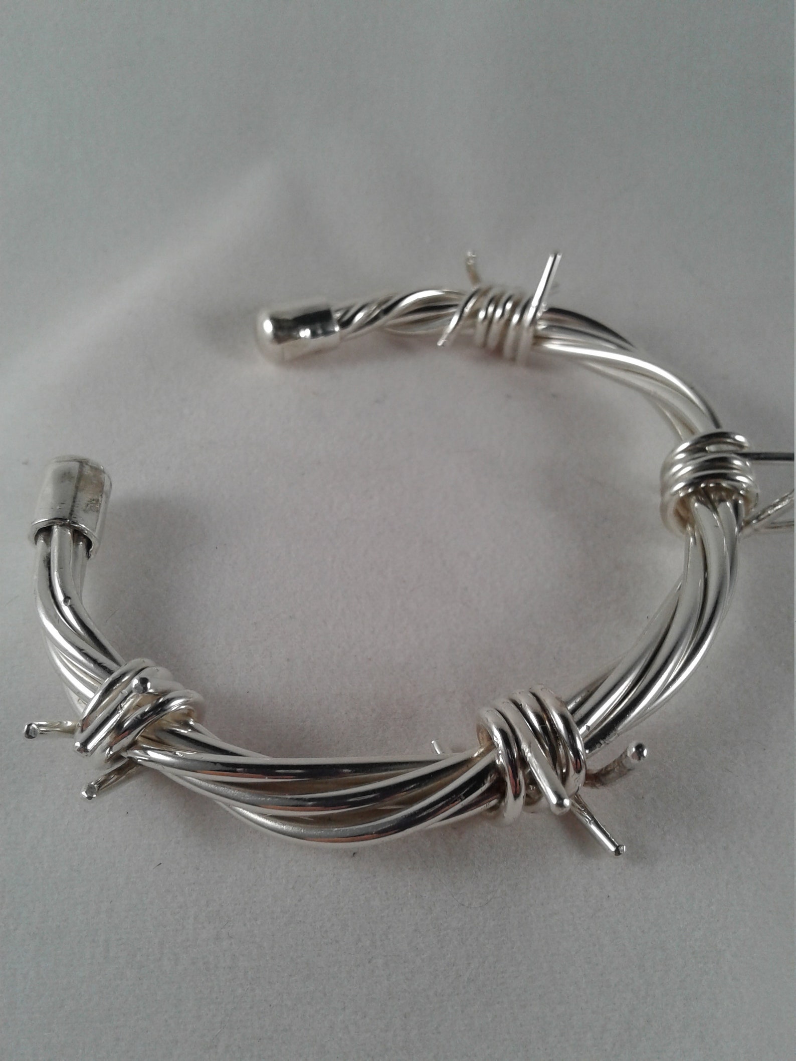 Barbed Wire Bracelet Argentium Silver Bracelet Men's or Etsy