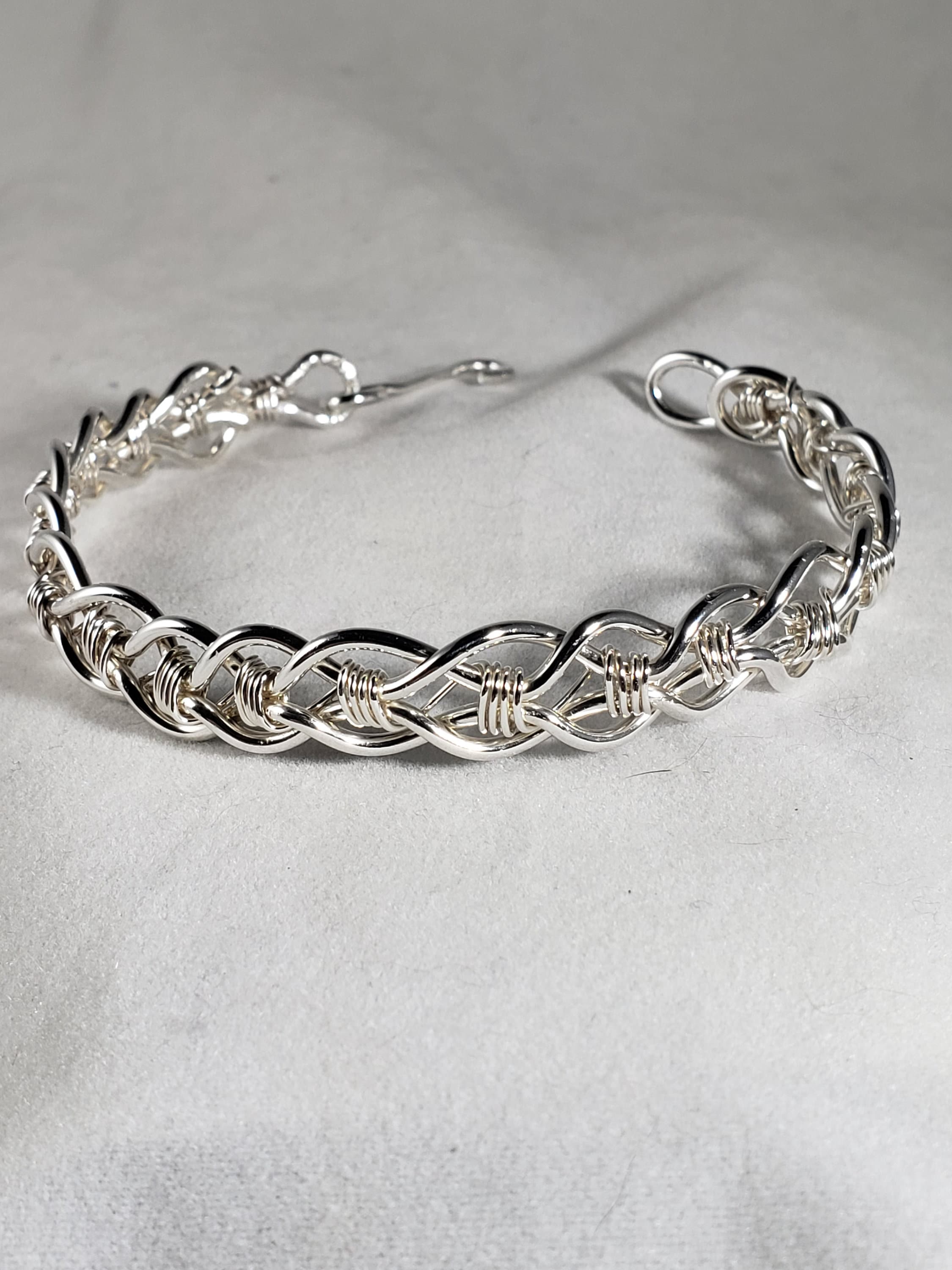 Silver Wire Bracelet Ladies Silver Wire Bracelet Silver Etsy Australia