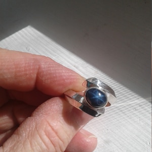 Ladies Blue star sapphire ring, Men&#39;s star sapphire ring, star sapphire  ring, star sapphire ring, blue star sapphire ring, ladies blue ring