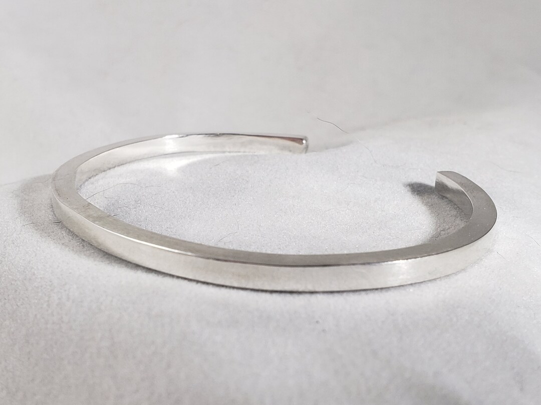 Simple Cuff Square Wire Silver Cuff, Ladies Square Wire Cuff, Simple Square Cuff ...