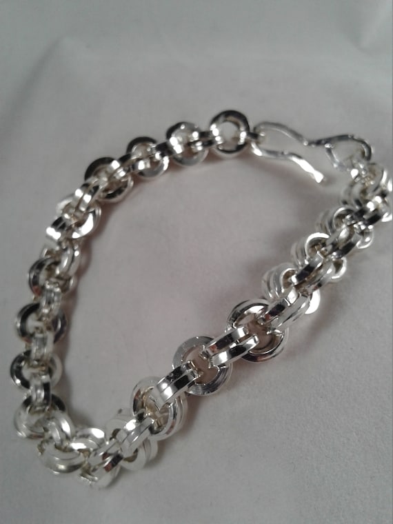 Heavy silver hotsell belcher bracelet